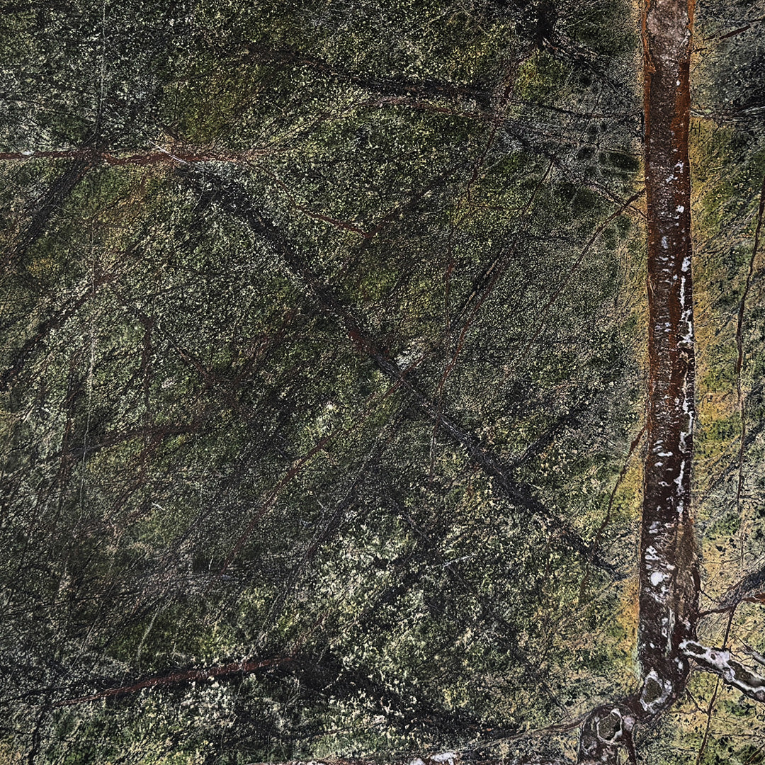 Sellano Marble Coffee Table, Forest Green