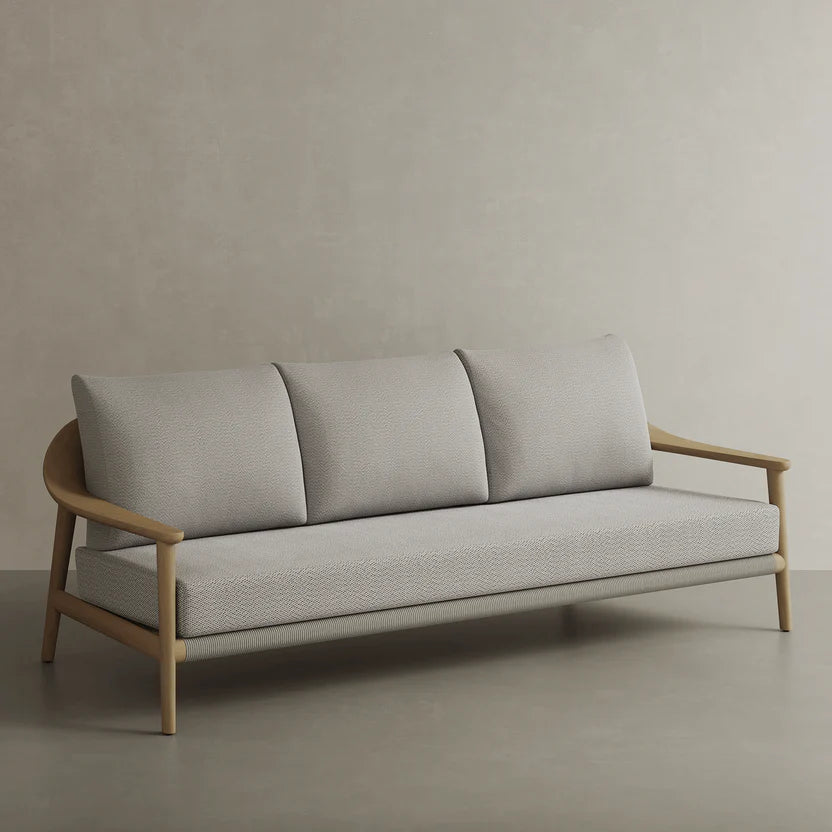 N1 Three Seater Sofa Light Teak