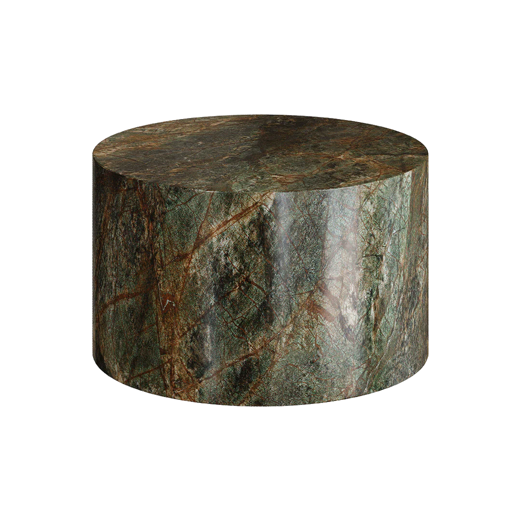 Porto Marble Coffee Table, Forest Green